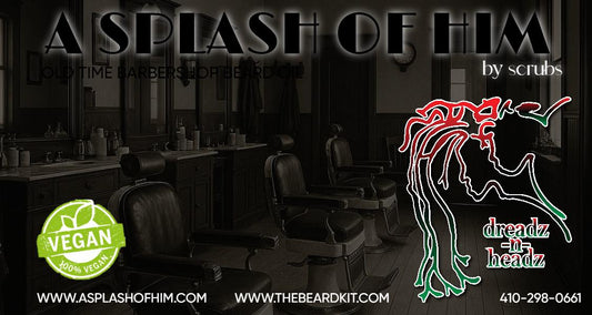 A Splash of Him - Old Time Barbershop Beard Oil – Organic Vegan Growth & Hydration