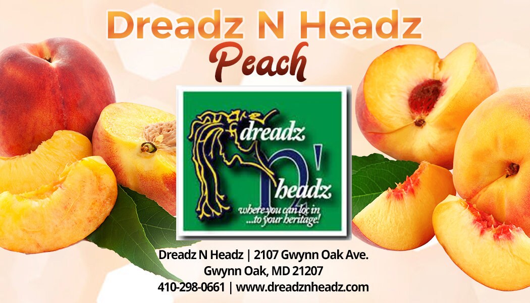 Peach Dreadz-N-Headz Hair & Body Oil - 100% Vegan. Handcrafted Moisture from Scalp to Sole