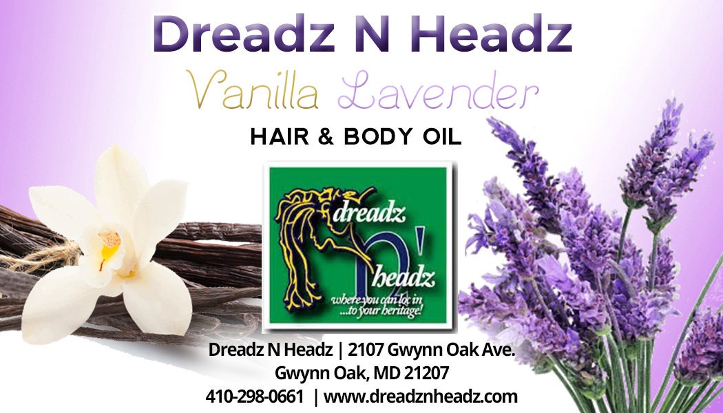 Vanilla Lavender Hair & Body Oil - 100% Vegan All Natural