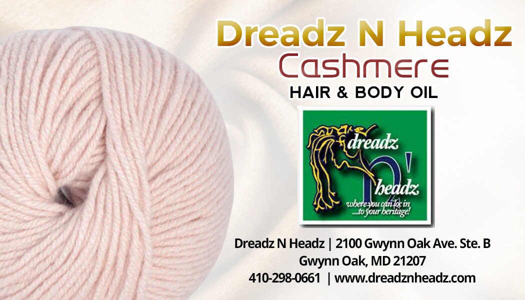 Cashmere Dreadz-N-Headz Hair & Body Oil - 100% Vegan. Handcrafted Moisture from Scalp to Sole