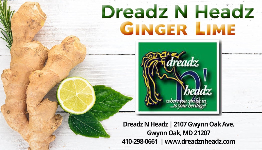 Ginger Lime Dreadz-N-Headz Hair & Body Oil - 100% Vegan. Handcrafted Moisture from Scalp to Sole