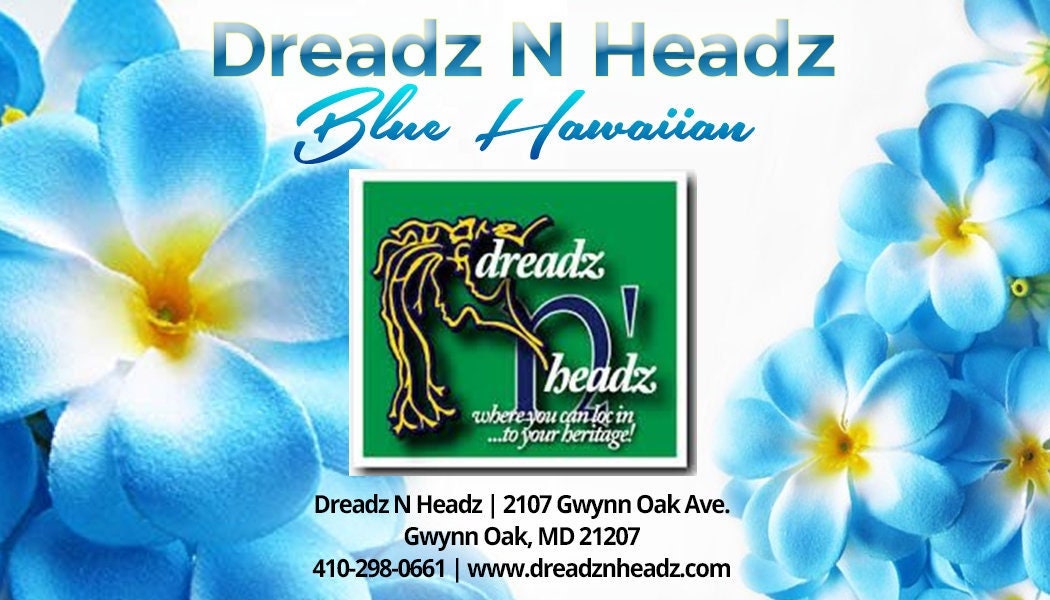 Blue Hawaiian Dreadz-N-Headz Hair & Body Oil - 100% Vegan. Handcrafted Moisture from Scalp to Sole