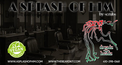 A Splash of Him - Old Time Barbershop Beard Oil – Organic Vegan Growth & Hydration