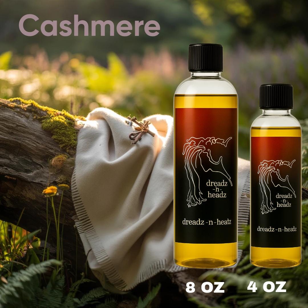 Cashmere Dreadz-N-Headz Hair & Body Oil - 100% Vegan. Handcrafted Moisture from Scalp to Sole