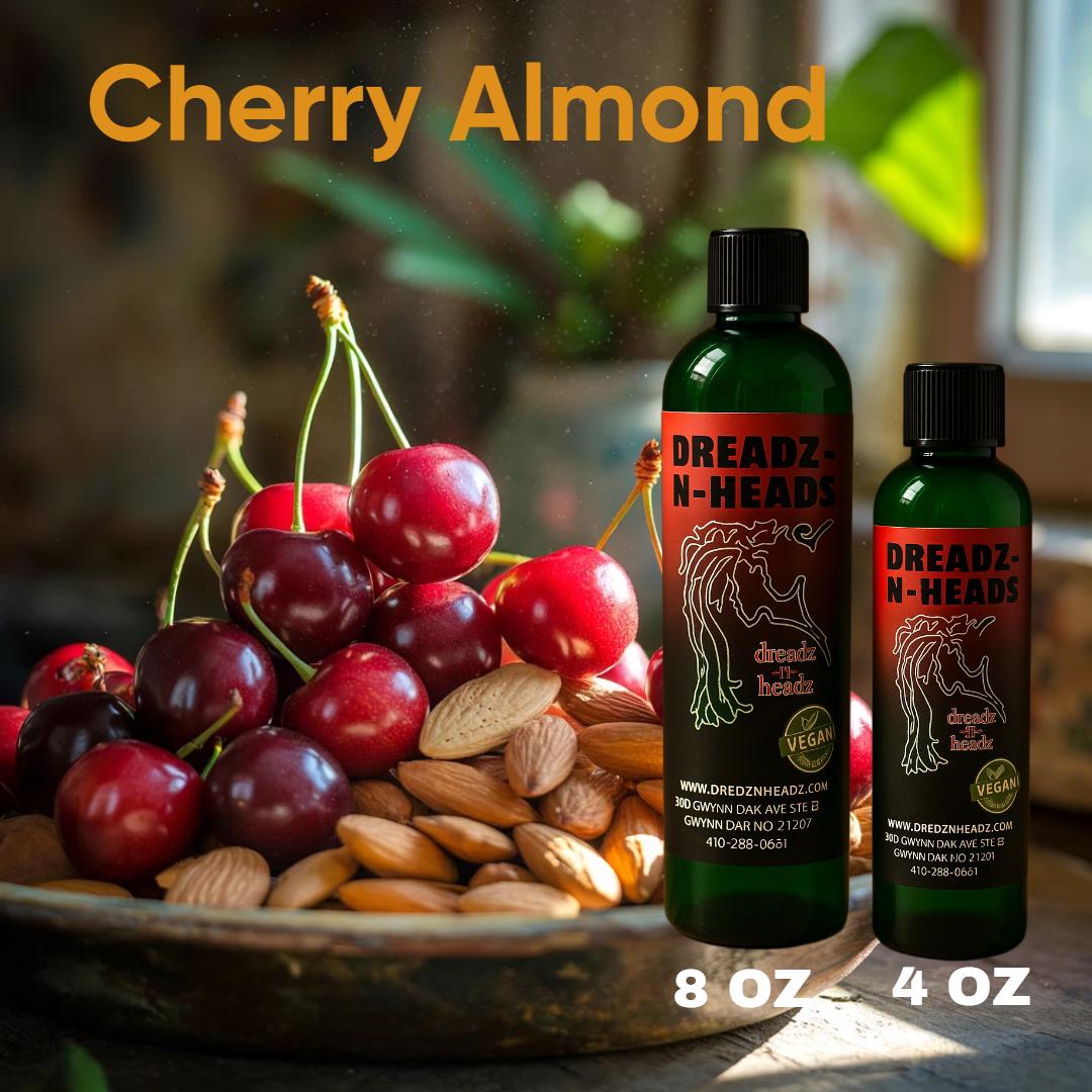 Cherry Almond Dreadz-N-Headz Hair & Body Oil - 100% Vegan. Handcrafted Moisture from Scalp to Sole