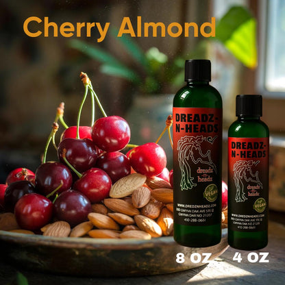 Cherry Almond Dreadz-N-Headz Hair & Body Oil - 100% Vegan. Handcrafted Moisture from Scalp to Sole
