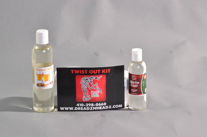 Dreadz N Headz Twist-Out Kit: Co-Wash, Cleanser, Gel & Oil