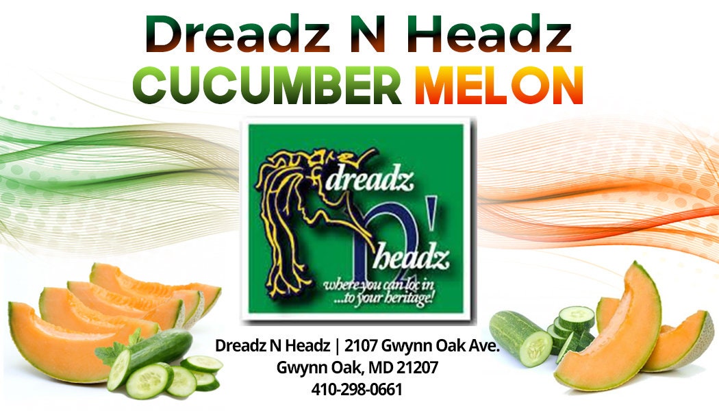 Cucumber Melon Dreadz-N-Headz Hair & Body Oil - 100% Vegan. Handcrafted Moisture from Scalp to Sole
