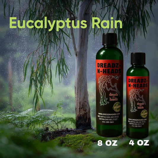 Eucalyptus Rain Dreadz-N-Headz Hair & Body Oil - 100% Vegan. Handcrafted Moisture from Scalp to Sole