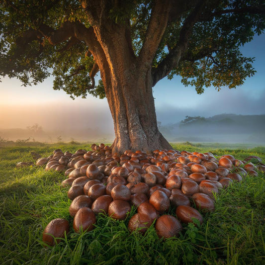 A Splash of Him -Mahogany Coconut Beard Oil – Organic Vegan Growth & Hydration