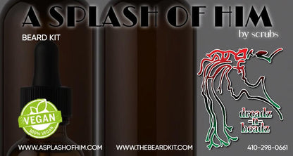 A Splash of Him - Vegan Beard Grooming Kit – Organic, Softens & Moisturizes
