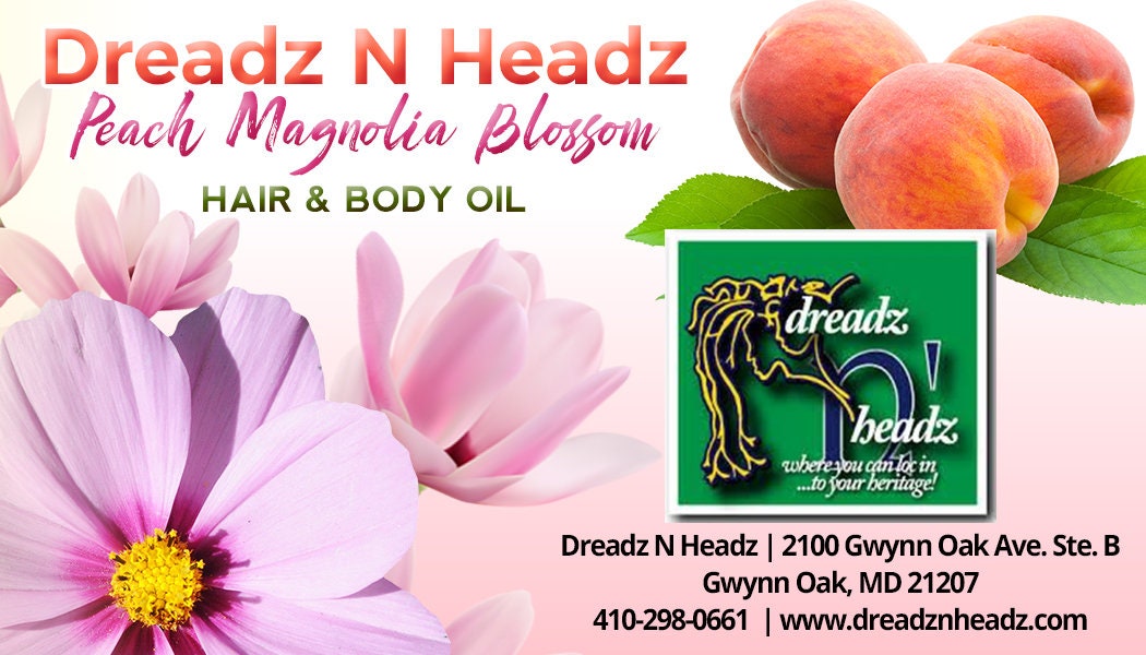 Peach Magnolia Hair & Body Oil - 100% Vegan All Natural