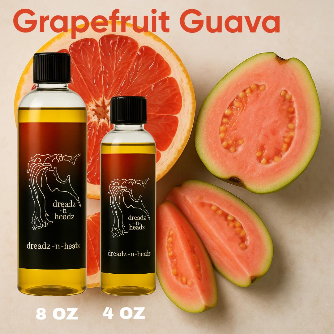 Grapefruit Guava Dreadz-N-Headz Hair & Body Oil - 100% Vegan. Handcrafted Moisture from Scalp to Sole
