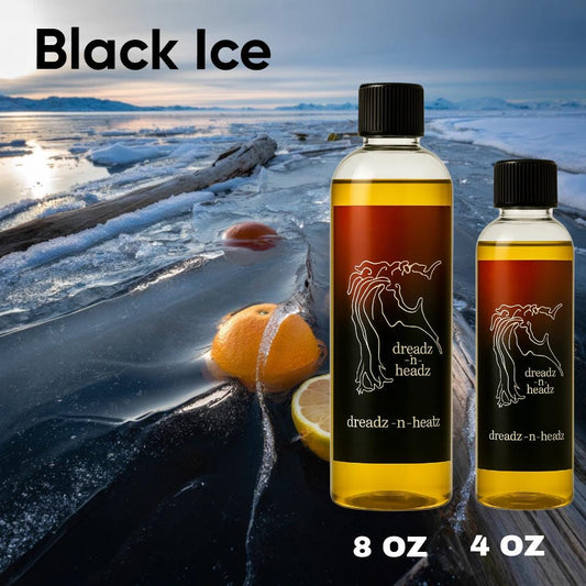 Black Ice Dreadz-N-Headz Hair & Body Oil - 100% Vegan. Handcrafted Moisture from Scalp to Sole
