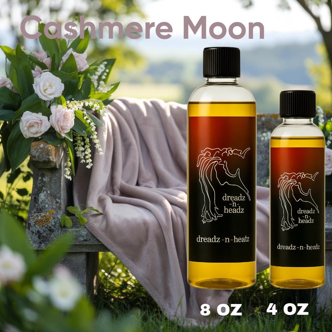 Cashmere Moon Dreadz-N-Headz Hair & Body Oil - 100% Vegan. Handcrafted Moisture from Scalp to Sole