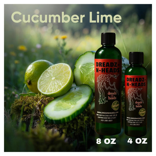 Cucumber Lime Dreadz-N-Headz Hair & Body Oil - 100% Vegan. Handcrafted Moisture from Scalp to Sole.