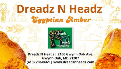 Egyptian Amber Dreadz-N-Headz Hair & Body Oil - 100% Vegan. Handcrafted Moisture from Scalp to Sole