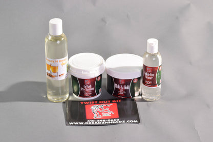 Dreadz N Headz Twist-Out Kit: Co-Wash, Cleanser, Gel & Oil