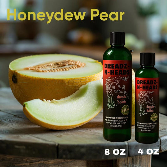 Honeydew Pear Dreadz-N-Headz Hair & Body Oil - 100% Vegan. Handcrafted Moisture from Scalp to Sole.