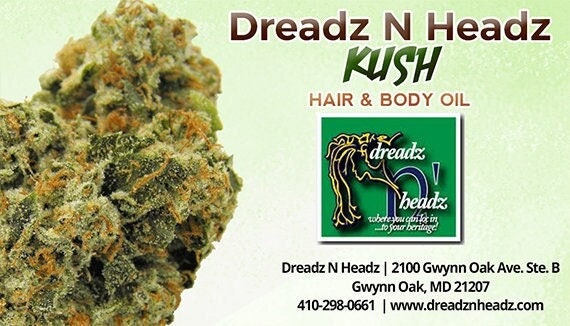 Kush Dreadz-N-Headz Hair & Body Oil - 100% Vegan. Handcrafted Moisture from Scalp to Sole