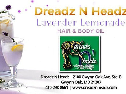 Lavender Lemonade Hair and Body Oil - 100% Vegan All Natural