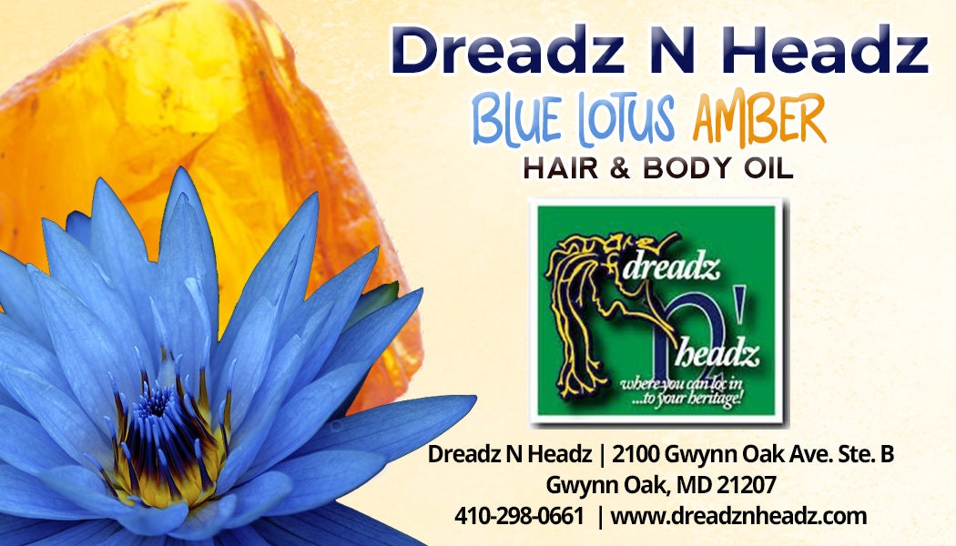 Blue Lotus Amber Hair & Body Oil - 100% Vegan All Natural