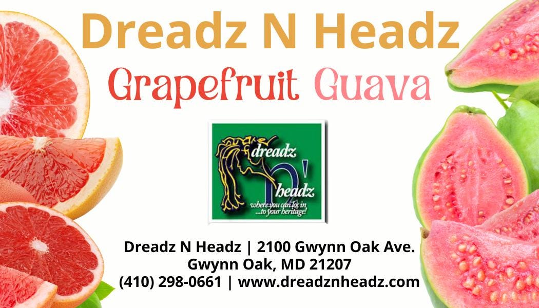 Grapefruit Guava Dreadz-N-Headz Hair & Body Oil - 100% Vegan. Handcrafted Moisture from Scalp to Sole