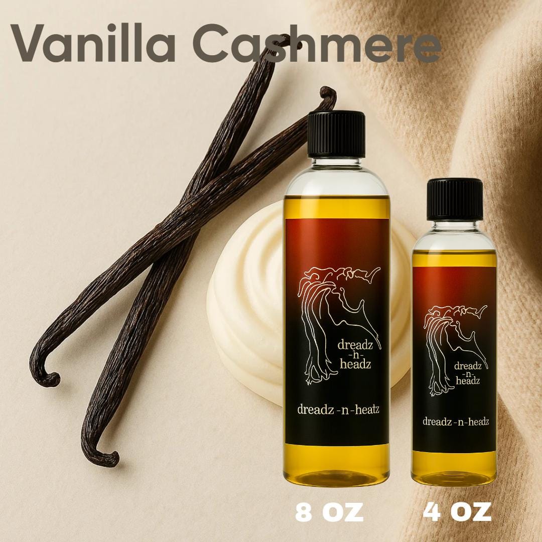 Vanilla Cashmere Dreadz-N-Headz Hair & Body Oil - 100% Vegan. Handcrafted Moisture from Scalp to Sole