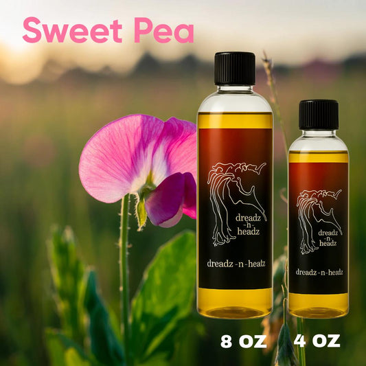 Sweet Pea Dreadz-N-Headz Hair & Body Oil - 100% Vegan. Handcrafted Moisture from Scalp to Sole