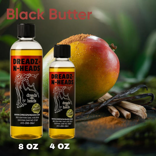 Black Butter Dreadz-N-Headz Hair & Body Oil - 100% Vegan. Handcrafted Moisture from Scalp to Sole