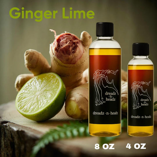 Ginger Lime Dreadz-N-Headz Hair & Body Oil - 100% Vegan. Handcrafted Moisture from Scalp to Sole