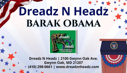 Barack Obama Dreadz-N-Headz Hair & Body Oil - 100% Vegan. Handcrafted Moisture from Scalp to Sole