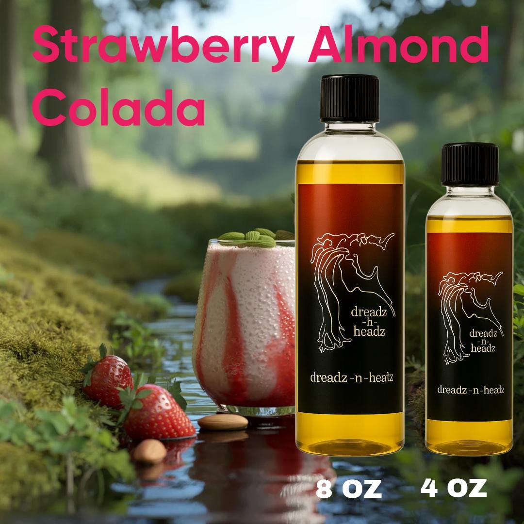 Strawberry Almond Hair & Body Oil – Vegan, Handcrafted Moisture